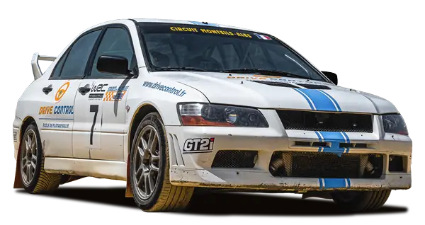 Mitsubishi EVO 9 préparée pour le rallye sur terre